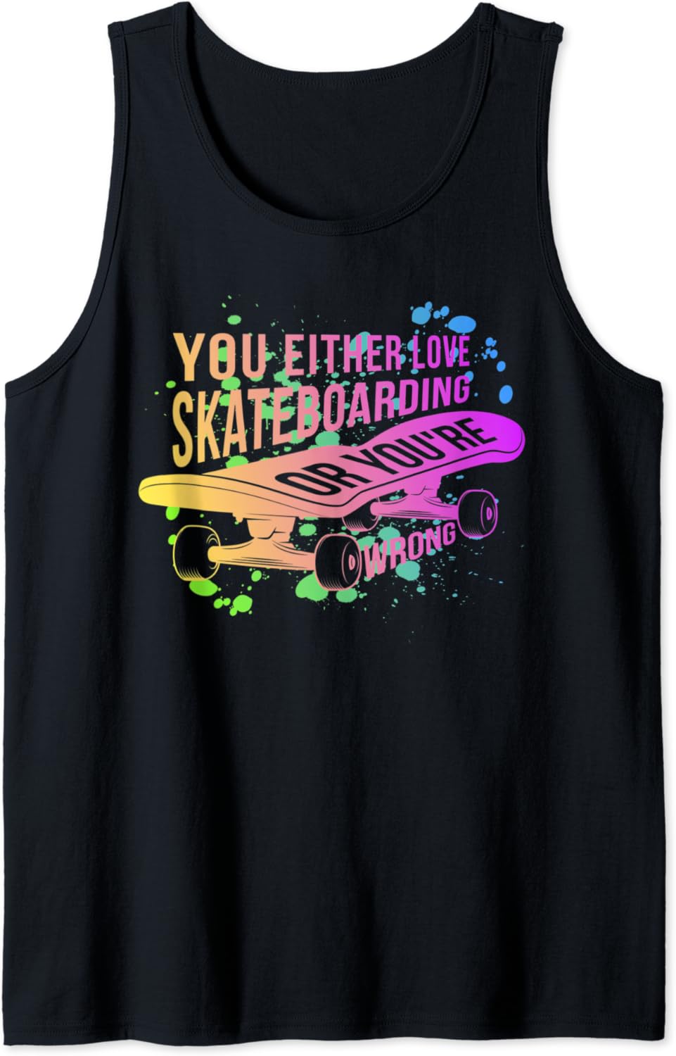 Skateboarding Skater Stuff Skateboarder Skateboard Tank Top Clothing, Shoes & Jewelry